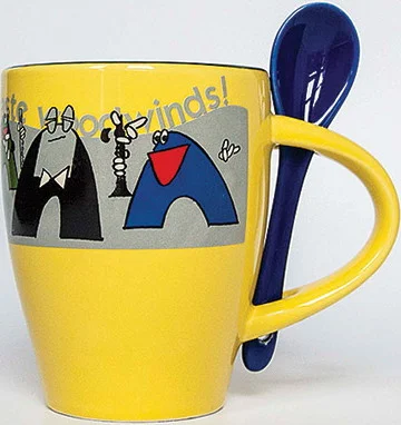 Taste Woodwinds! Coffee Mug (White/Yellow) Image