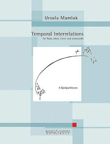 Temporal Interrelations For Flute, Oboe, Violin, Cello (set Of 4 Playing Scores)
