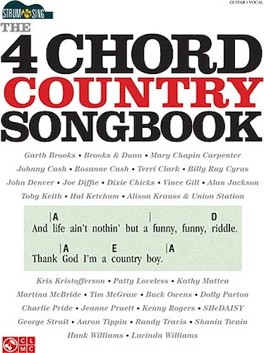 The 4-Chord Country Songbook - Strum & Sing