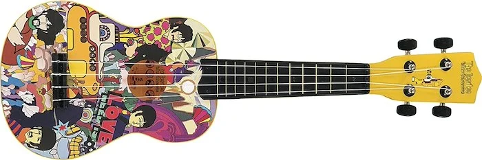 The Beatles "Yellow Submarine" Design Ukulele - Soprano Ukulele with "Montage" Design
