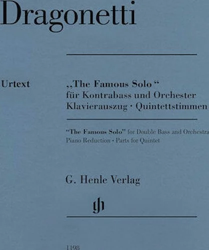 "The Famous Solo" for Double Bass and Orchestra