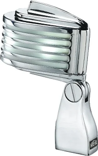 Heil Sound 364932 The Fin Retro-Styled Dynamic Cardioid Microphone Chrome Body & White LED