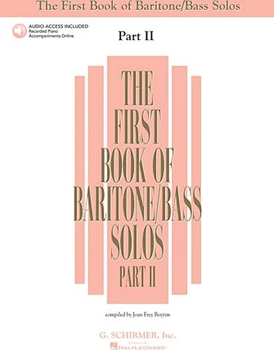 The First Book of Baritone/Bass Solos - Part II