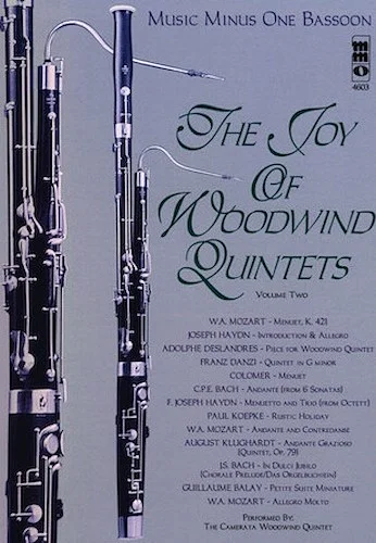 The Joy of Woodwind Quintets - Volume Two - Music Minus One Bassoon