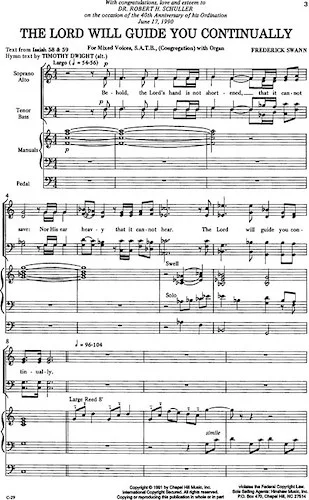 The Lord Will Guide You Continually