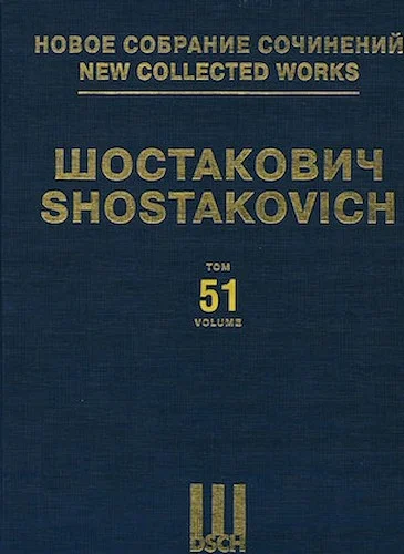The Nose Op. 15 Shostakovich Collected Works Volume 51