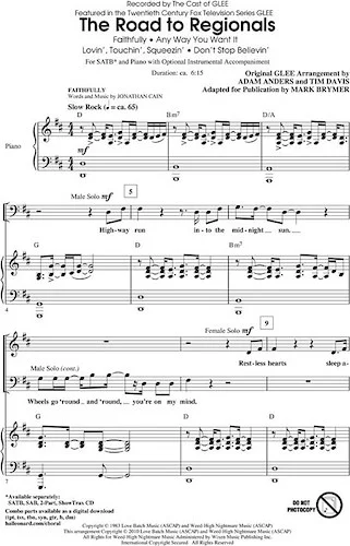 The Road to Regionals - (Choral Medley)
(featured on Glee)