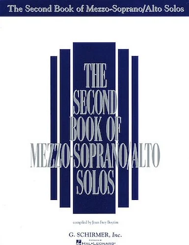 The Second Book of Mezzo-Soprano/Alto Solos