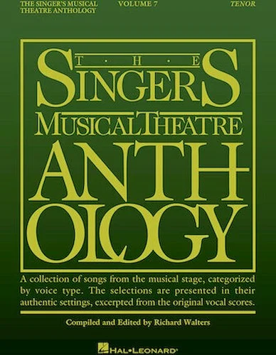 The Singer's Musical Theatre Anthology - Volume 7 - Tenor Book