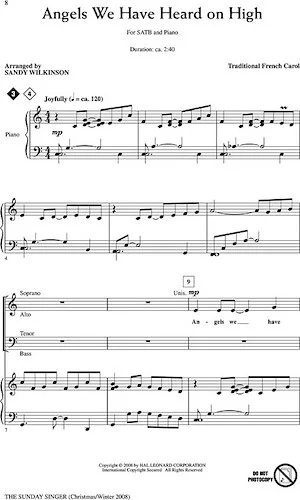 The Sunday Singer - Christmas/Winter 2008