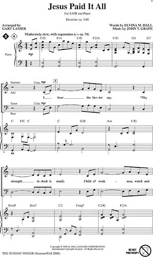 The Sunday Singer - Summer/Fall 2008