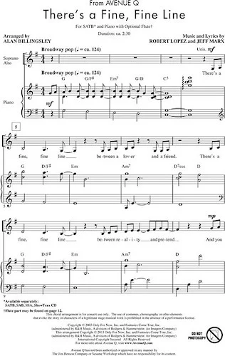 There's a Fine, Fine Line - (from Avenue Q)