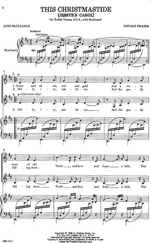 This Christmastide (Jessye's Carol)