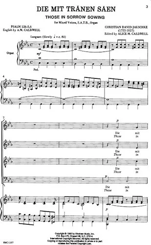 Those in Sorrow Sowing