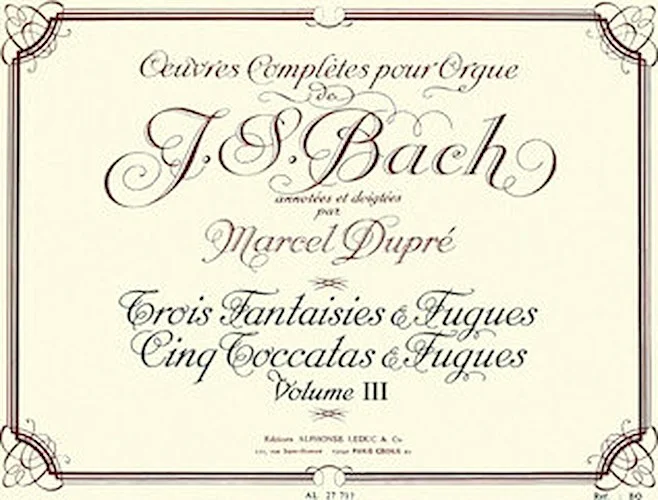 Three Fantasies And Fugues, Five Toccatas