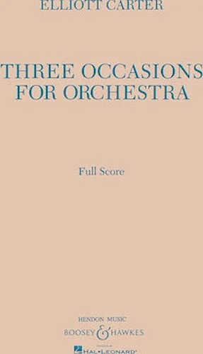 Three Occasions for Orchestra