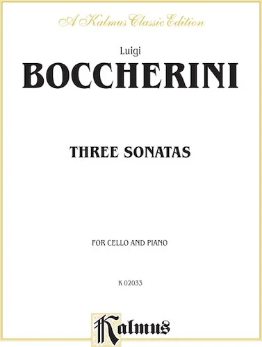 Three Sonatas for Cello and Piano