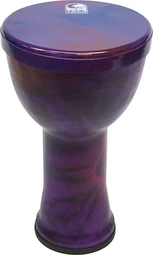 Toc Freestyle Lightweight Djembe, 10" Hand-painted Head, 19" Tall, PVC Construction with Synthetic H