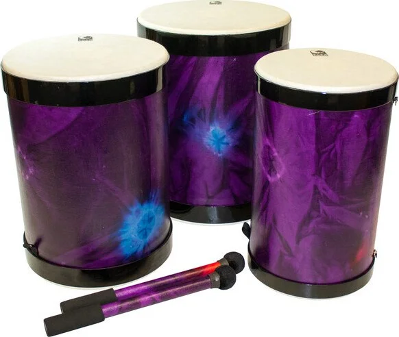 Toca Sympatico Nesting Djun Djun Set of 3, Woodstock Purple Pretuned Fiber w/ Dot