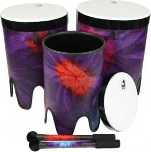 Toca Sympatico Nesting Tom Tom Set 12/14/16 Woodstock Purple w/Pretuned Fiber Dot Heads