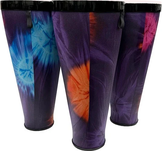 Toca TSSNA-3PCWP-FP Sympatico™ Nesting Ashiko Set of 3 - 12" Head, Woodstock Purple, Pretuned Fiberskin Heads