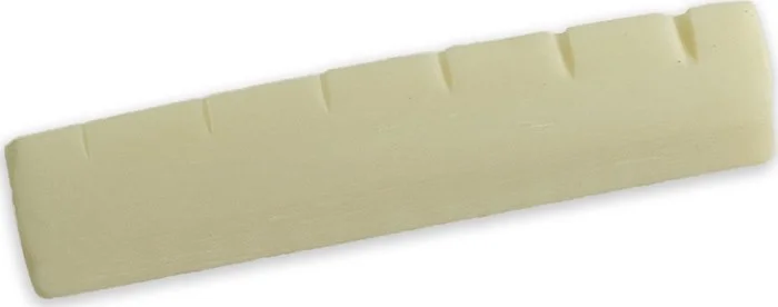 Tone Ninja Guitar Slotted Bone Nut - Epiphone Style-Flat Bleached Bone (1)