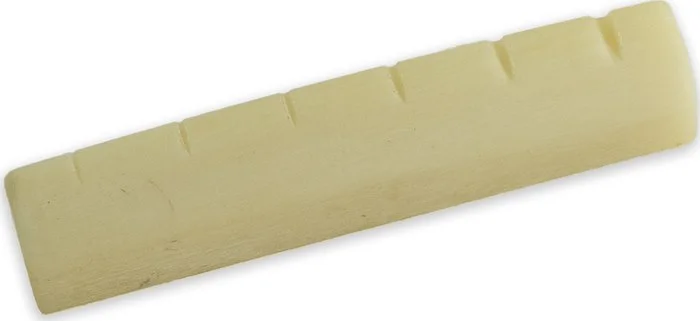 Tone Ninja Guitar Slotted Bone Nut - Epiphone Style-Flat Un-Bleached Bone (1)