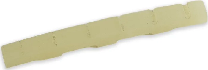 Tone Ninja Guitar Slotted Bone Nut - Fender Style Radiused/Flat Impregnated Bone (1)