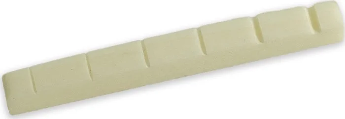 Tone Ninja Guitar Slotted Bone Nut - Flat Bottom 42mm Bleached Bone (1)