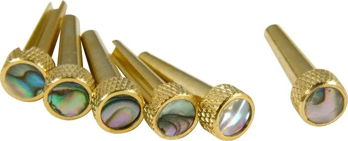TONE PINS ABALONE 6/SET