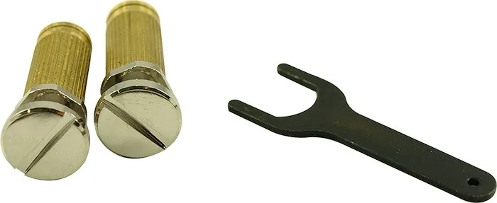 TonePros Locking Tailpiece Stud Set For PRS Nickel