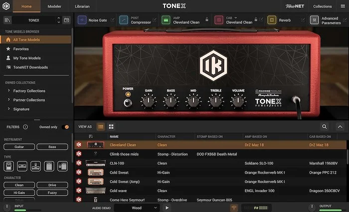 TONEX MAX (Download)<br>Guitar amp, pedal, and cab modeling and player software