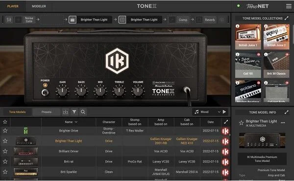 TONEX SE (Download)<br>Guitar amp, pedal, and cab modeling and player software