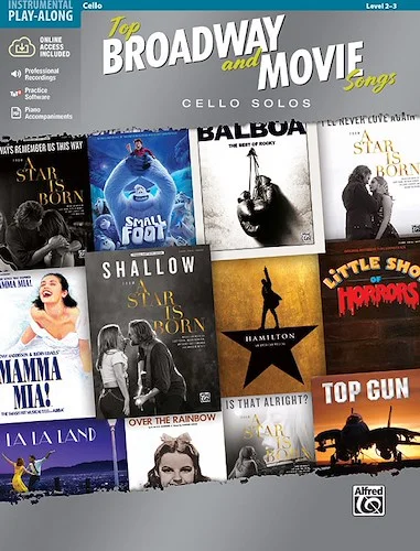 Top Broadway and Movie Songs: Cello Solos