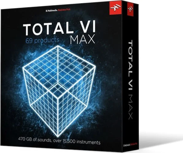 Total VI MAX crossgrade (Download)<br>A massive bundle of 69 award-winning virtual instruments  from IK Multimedia