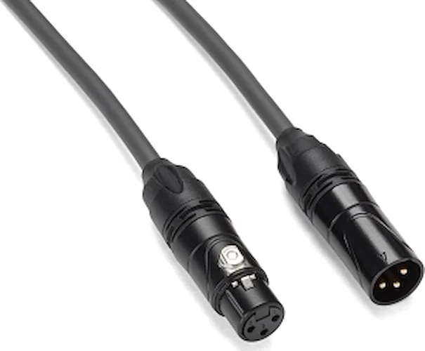 Tourtek Pro Quad Core Microphone Cable - 15-Foot XLR Cable with Gold Plug - Model TPMQ15