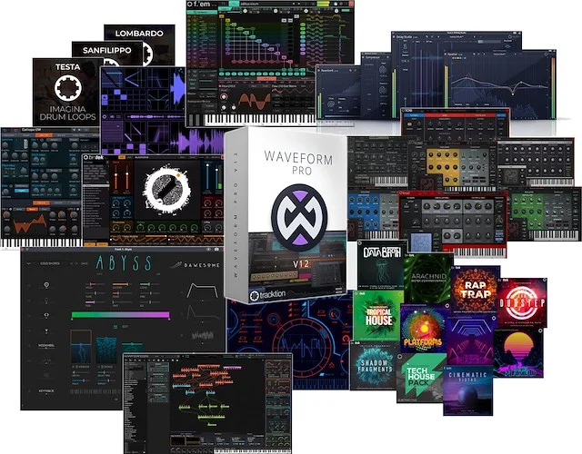 Tracktion Waveform Pro 12 - upgrade from 11 (Download) <br>The most creative, inspirational, and affordable digital audio workstation ever created