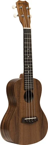 Traditional concert ukulele with flamed acacia top