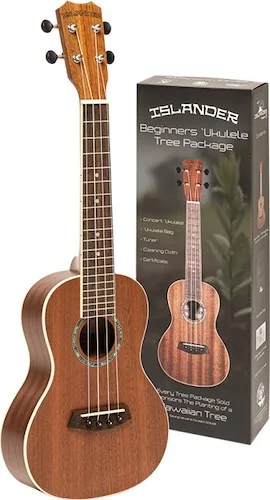 Traditional mahogany concert ukulele "reforest Hawai" MCB-4 + bag