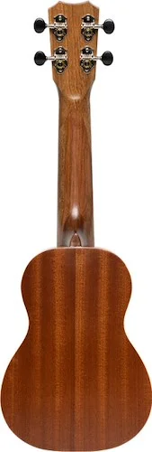 Traditional soprano ukulele with mahogany top