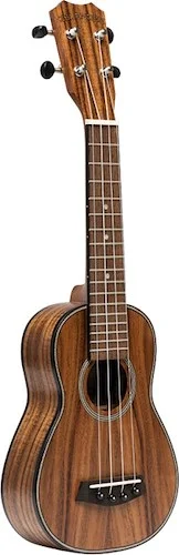 Traditional soprano ukulele with solid acacia top