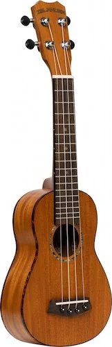 Traditional soprano ukulele with solid mahogany top