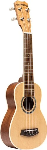 Traditional soprano ukulele with spruce top