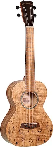 Traditional tenor ukulele with spalted maple top
