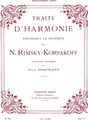 Traite D'Harmonie - Practical Manual of Harmony