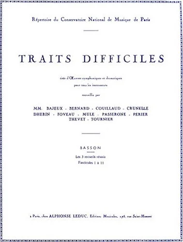 Traits Difficiles (bassoon Solo)