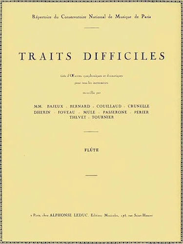 Traits Difficiles (flute)