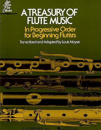 Treasury of Flute Music - In Progressive Order for Beginner Flutists
for Flute & Piano