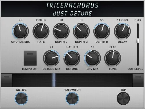 Tricerachorus (Download)<br>Three voice chorus with micro pitch