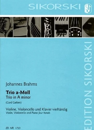 Trio in A Minor for Violin, Violoncello and Piano four-hands - After the Concerto for Violin, Violoncello and Orchestra op. 102